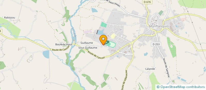 localisation de l'entreprise ASC  MONFLANQUIN