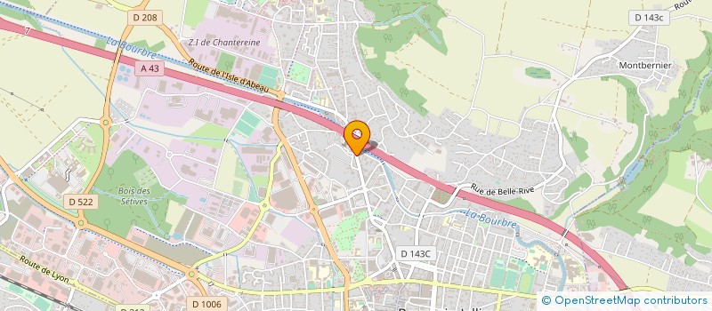 localisation de l'entreprise ASC  BOURGOIN-JALLIEU