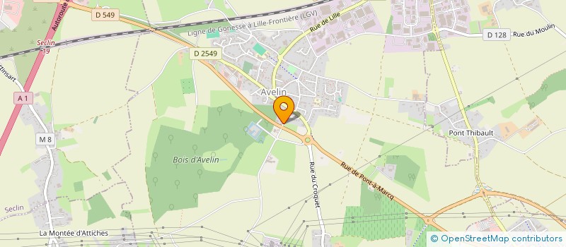 localisation de l'entreprise ASC  AVELIN