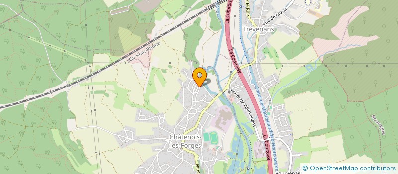 localisation de l'entreprise ASC à CHATENOIS-LES-FORGES