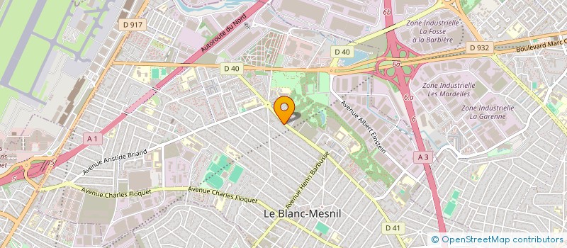 localisation de l'entreprise ASC à LE BLANC-MESNIL