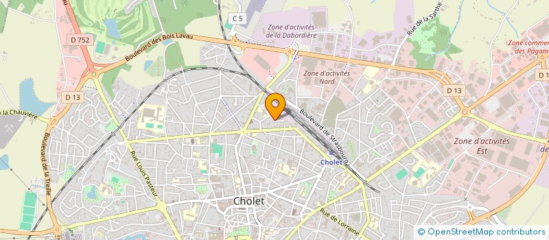 localisation de l'entreprise ASC à CHOLET