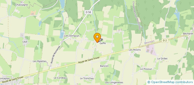 localisation de l'entreprise ASC  CHAVANNES-SUR-REYSSOUZE