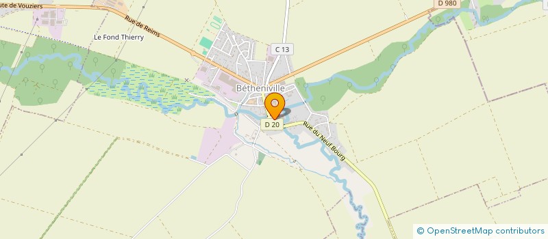 localisation de l'entreprise ASC'DANCE  BETHENIVILLE