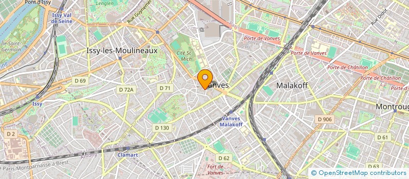 localisation de l'entreprise ASC EDELWEISS IDF - BOURGOGNE à VANVES