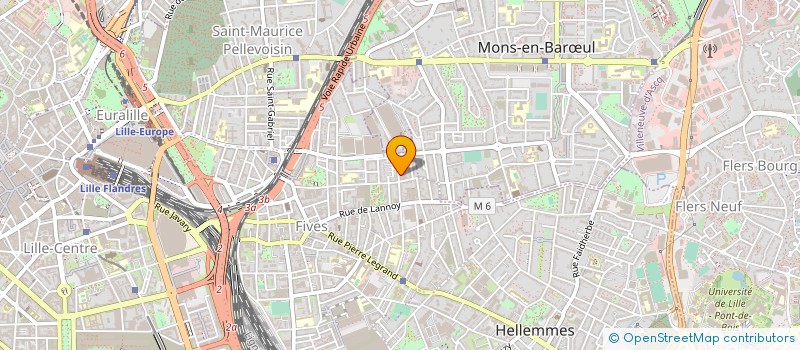 localisation de l'entreprise ASC ELEC NORD à LILLE