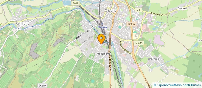 localisation de l'entreprise ASC GUENOT  CHAGNY