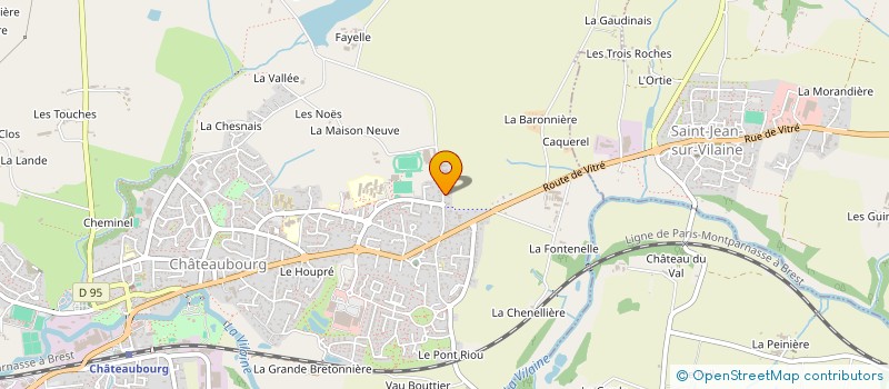 localisation de l'entreprise ASC INFORMATIQUE à CHATEAUBOURG