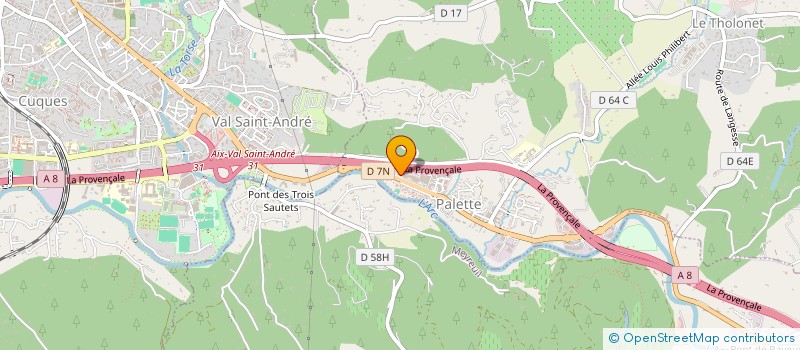 localisation de l'entreprise ASC MULTIMEDIA  LE THOLONET