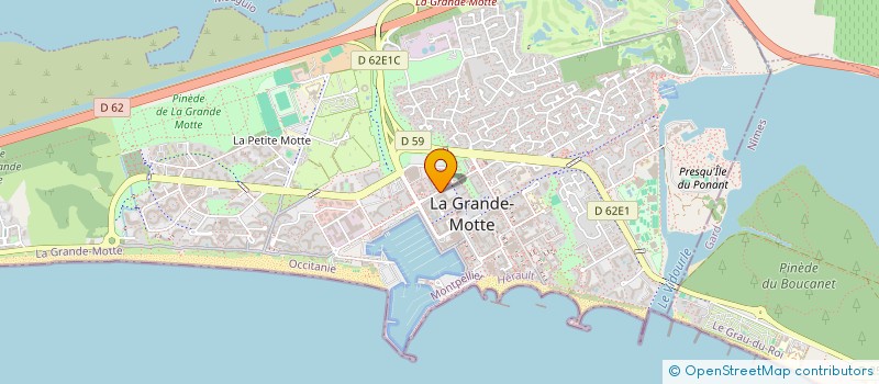 localisation de l'entreprise ASC NETTOYAGE à LA GRANDE-MOTTE