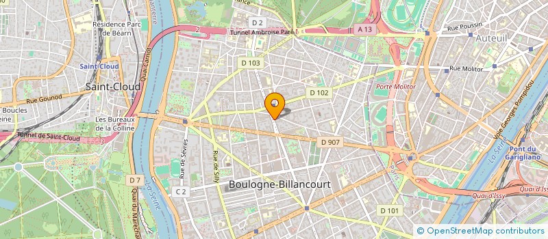 localisation de l'entreprise ASC PARTNERS  BOULOGNE-BILLANCOURT
