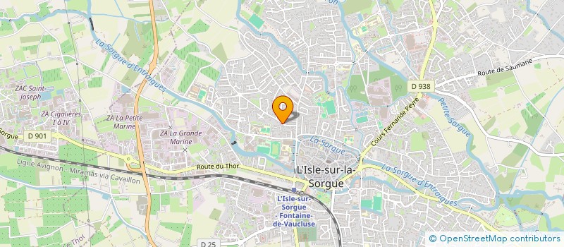 localisation de l'entreprise ASC PEINTURE à L'ISLE-SUR-LA-SORGUE