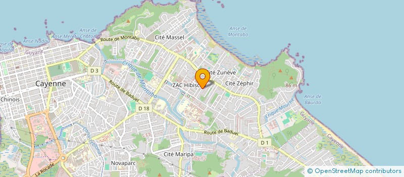 localisation de l'entreprise ASC PHOENIX  CAYENNE