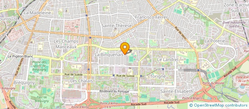 localisation de l'entreprise ASC RENNES SUD  RENNES