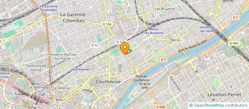 localisation de l'entreprise ASC SERRURIERS CONSEILS ASSOCIES à COURBEVOIE