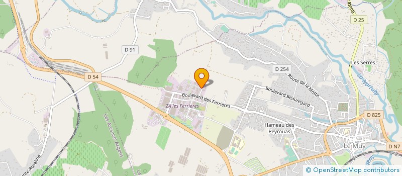 localisation de l'entreprise ASC SERV à LE MUY