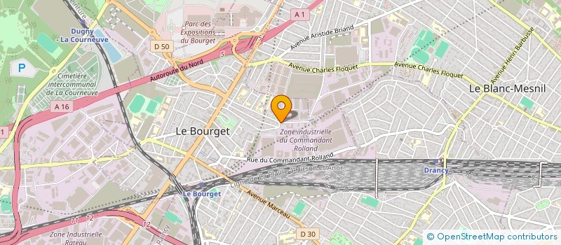 localisation de l'entreprise ASC SERVICES à LE BOURGET