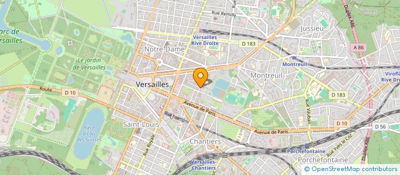 localisation de l'entreprise ASC SYNTHESE à VERSAILLES