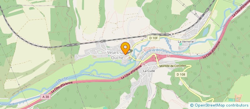 localisation de l'entreprise ASC-USEP LUCIENNE BEAULIER  VELARS-SUR-OUCHE