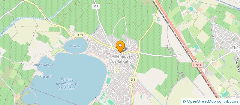 localisation de l'entreprise ASCA  VILLENEUVE-DE-LA-RAHO