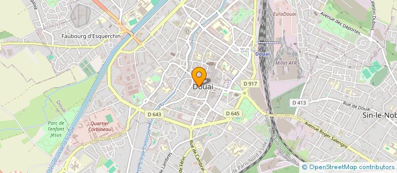 localisation de l'entreprise ASCA à DOUAI