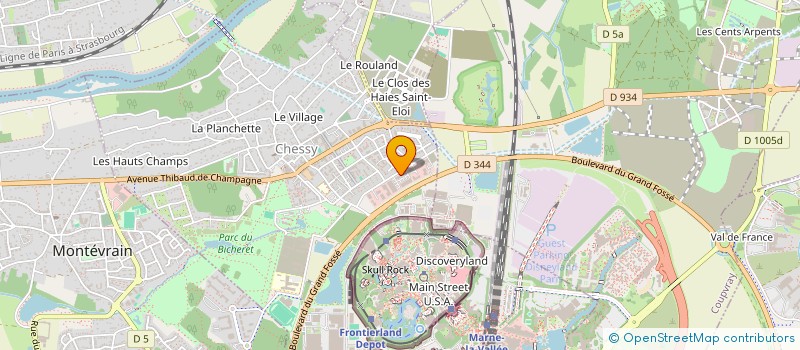 localisation de l'entreprise ASCA INFORMATIQUE à CHESSY