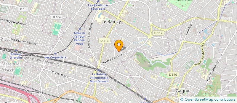 localisation de l'entreprise ASCA LA FLECHE  LE RAINCY