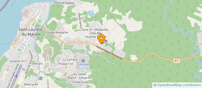 localisation de l'entreprise ASCAC  SAINT-LAURENT-DU-MARONI