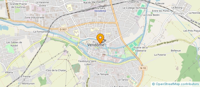 localisation de l'entreprise ASCADEL à VENDOME