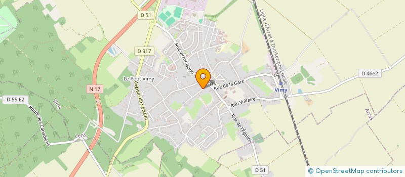 localisation de l'entreprise ASCALON à VIMY