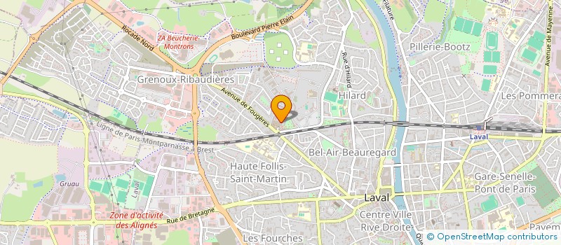 localisation de l'entreprise ASCAPE à LAVAL