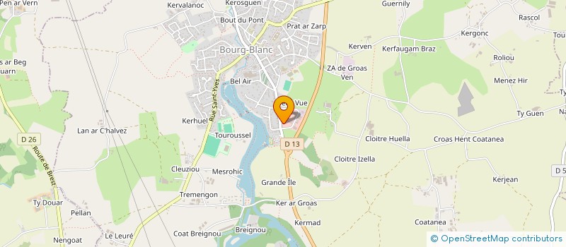 localisation de l'entreprise ASCAR à BOURG-BLANC