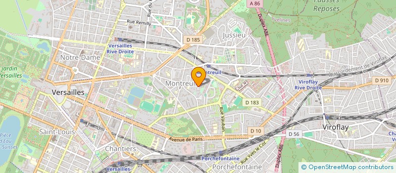 localisation de l'entreprise ASCARON SARL à VERSAILLES
