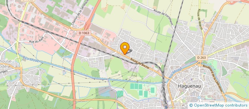 localisation de l'entreprise ASCB BOUTON D'AMBRE  HAGUENAU