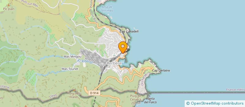 localisation de l'entreprise ASCC PETANQUE CERBERE  CERBERE