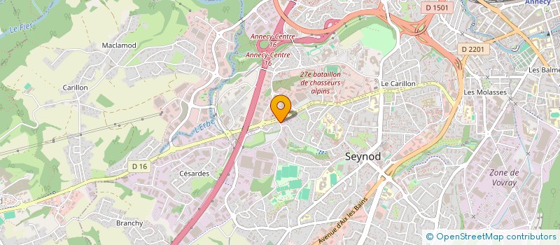 localisation de l'entreprise ASCD à ANNECY