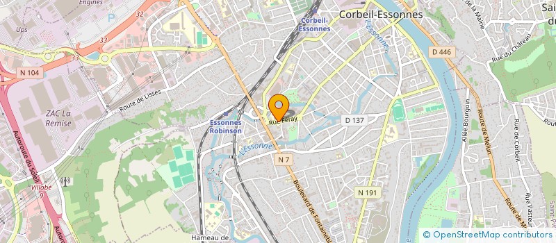 localisation de l'entreprise ASCE-GV-PLAISIR ET DYNAMISME à CORBEIL-ESSONNES