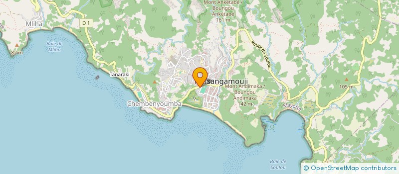 localisation de l'entreprise ASCE2M - AMICAL SPORTIF CULTUREL ET ENTRAIDE DE LA MAIRIE DE MTSANGAMOUJI à M'TSANGAMOUJI