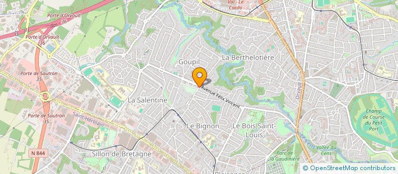 localisation de l'entreprise ASCEA à ORVAULT