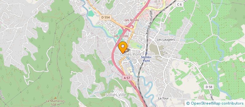 localisation de l'entreprise ASCED à SOLLIES-PONT
