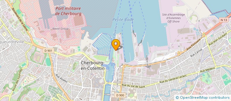 localisation de l'entreprise ASCEE 50 SECTION DE CHERBOURG  CHERBOURG-EN-COTENTIN