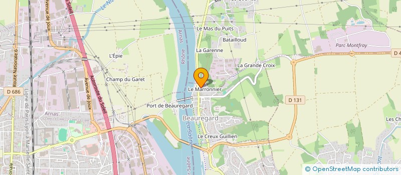 localisation de l'entreprise ASCELEC à BEAUREGARD