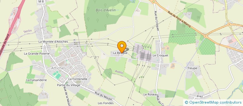 localisation de l'entreprise ASCENCFER à AVELIN
