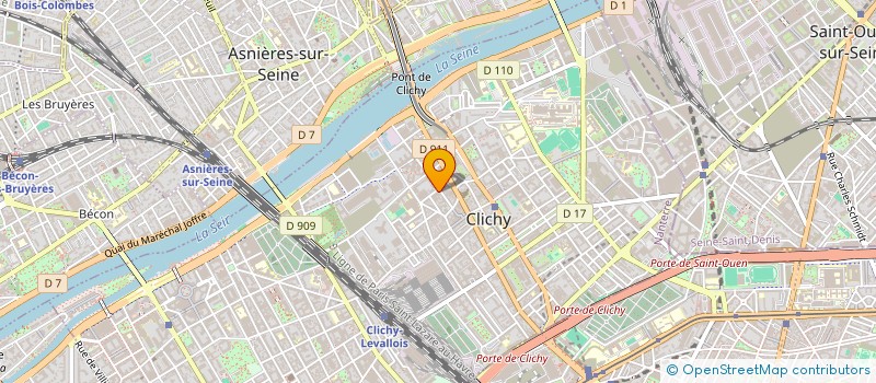 localisation de l'entreprise ASCENCIA à CLICHY