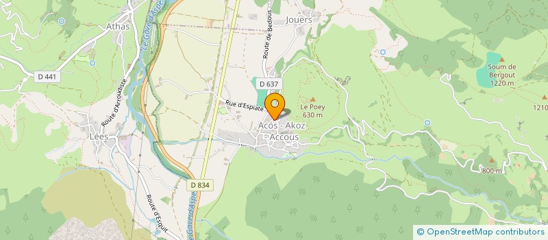 localisation de l'entreprise ASCENDANCE  ACCOUS