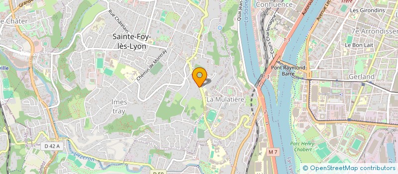 localisation de l'entreprise ASCENDANCE  SAINTE-FOY-LES-LYON