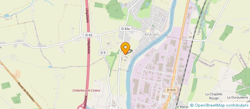 localisation de l'entreprise ASCENDANCE - L'INSTITUT SUPERIEUR DES ARTS GRAPHIQUES  ANTRAN