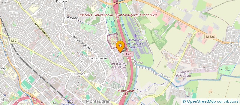 localisation de l'entreprise ASCENDBLUE  TOULOUSE