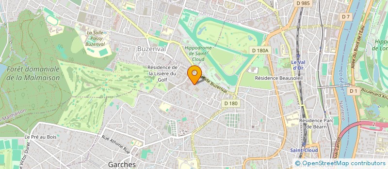 localisation de l'entreprise ASCENS'HUMAINE à GARCHES