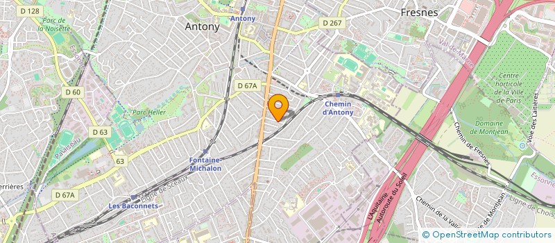 localisation de l'entreprise ASCENSCIO ONERP à ANTONY